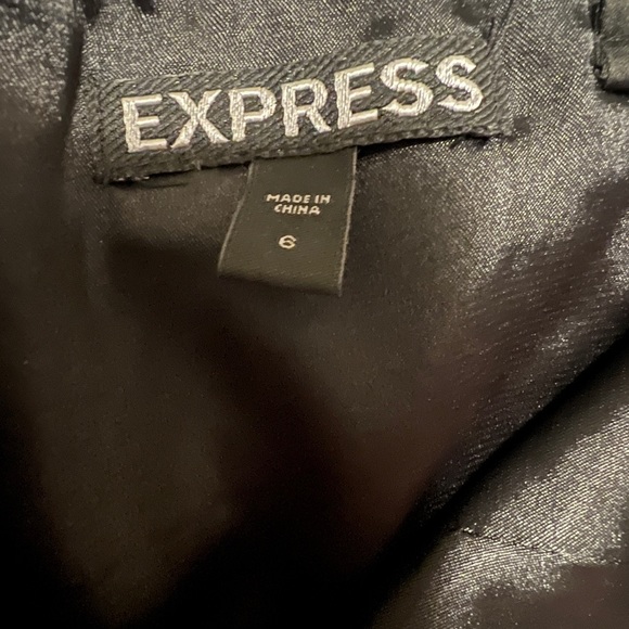 Express Strapless Black Mini Dress - Picture 3 of 4